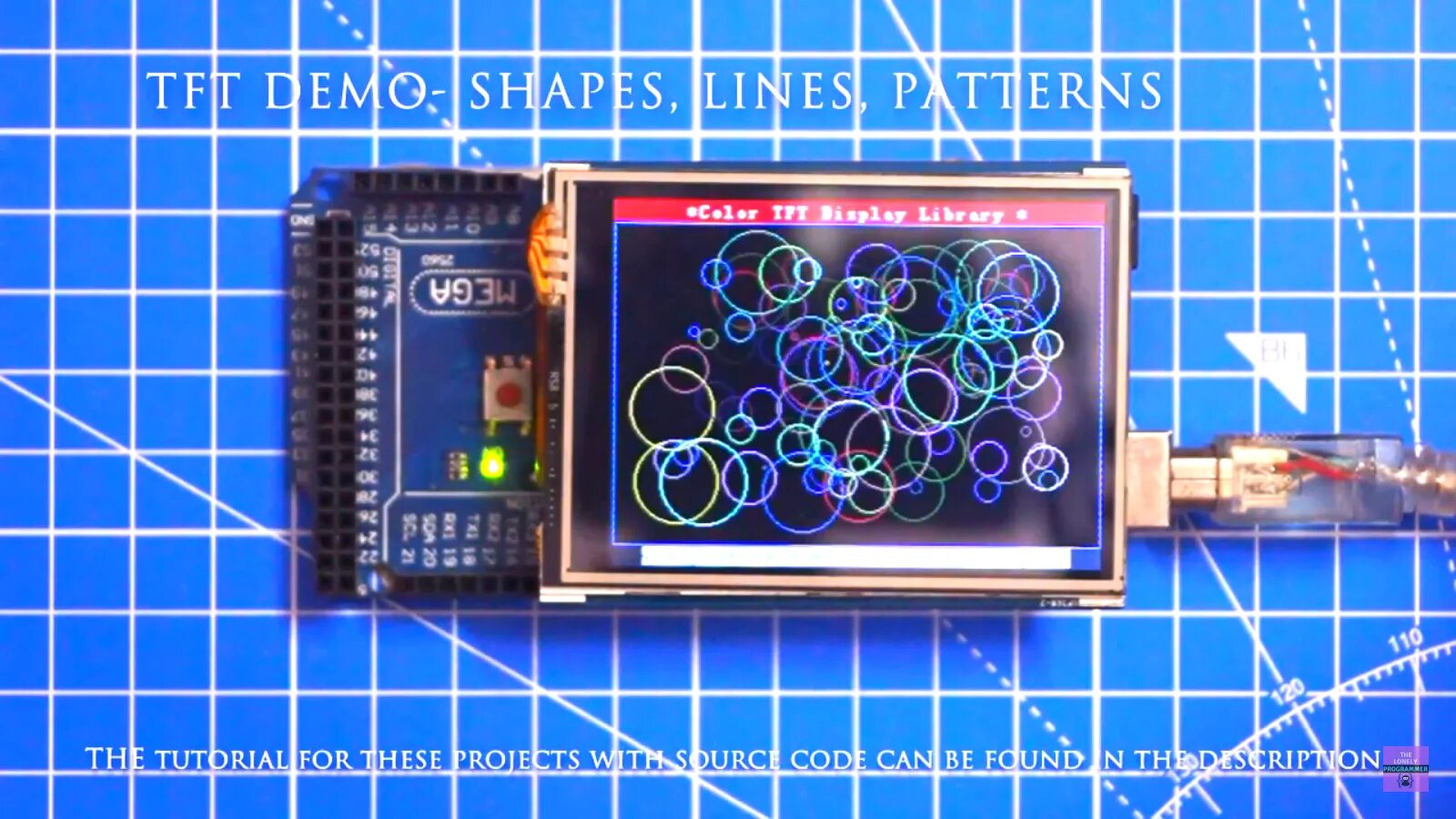 Подключение tft 3 2 Arduino TFT Interfacing Using TFT LCD Shield Arduino Maker Pro