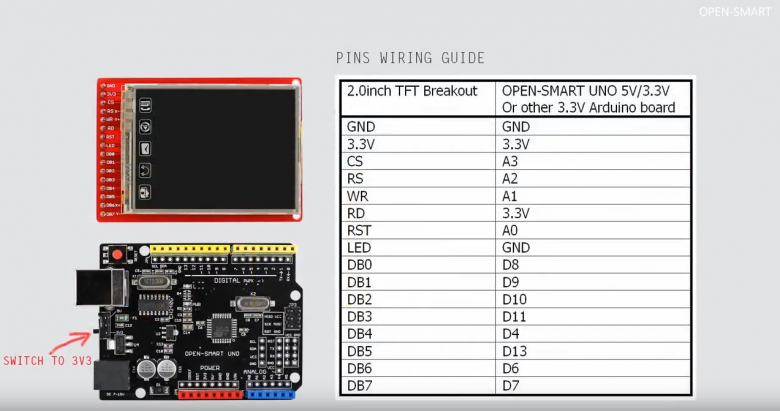 Подключение tft 3 2 Arduino UNO подключение экрана Аппаратная платформа Arduino