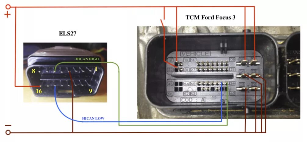 Подключение тиайс сс3l форд фокус 3 Попытка восстановления TCM Ford Focus 3 2011 - Ford Focus III Hatchback, 2 л, 20