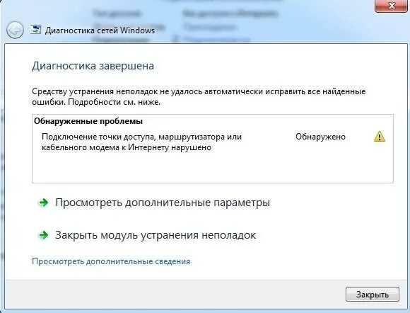 Подключение точки доступа к интернету нарушено Подключение точки доступа маршрутизатора к интернету нарушено - Все инструкции и