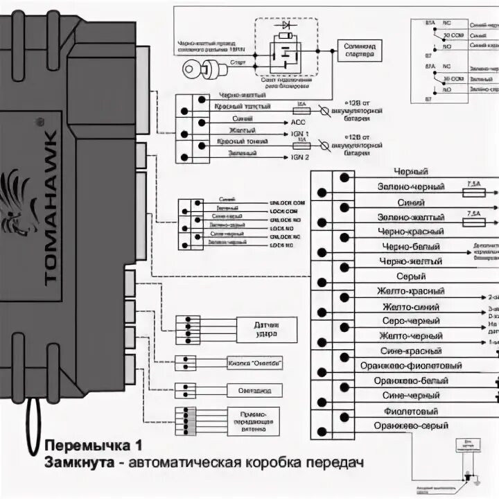 Подключение томагавк 9010 ваз 2114 Авто сигнализация Tomahawk X5 Томагавк Х5 - купить в Красноярске, цена 3 199 руб