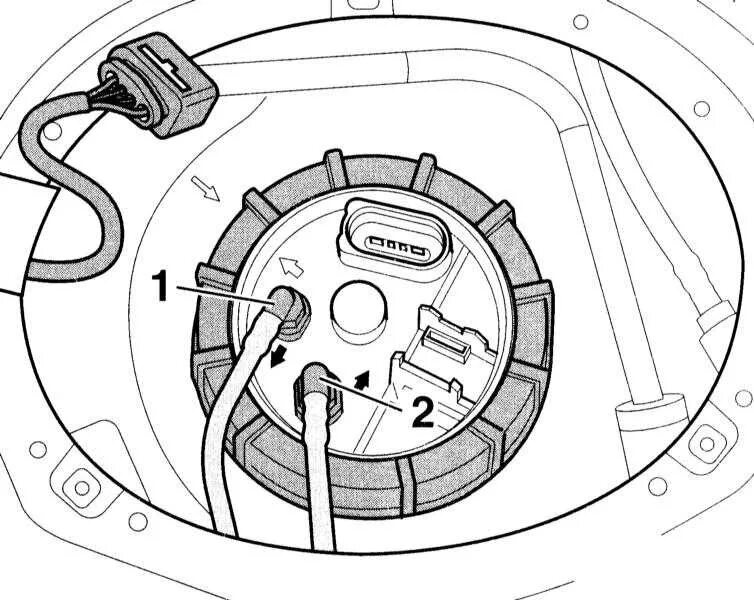 Подключение топливного насоса замена топливного насоса ч.1 - Audi A4 (B6), 2 л, 2001 года своими руками DRIVE2
