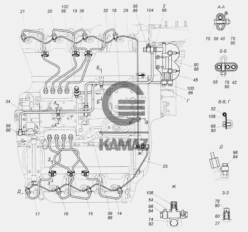 Система питания топливом / Руководство по эксплуатации двигателей КамАЗ экологич