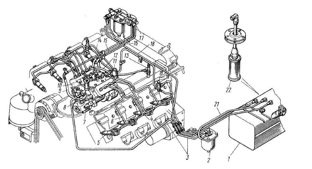 Подключение топливной системы камаз Ремонт топливного насоса КАМАЗ - РемонтКама.ру
