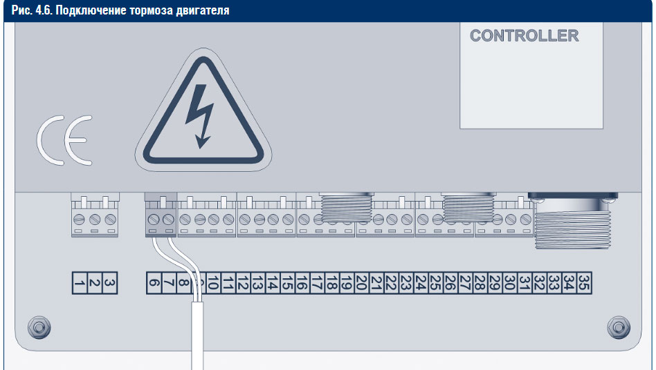 Подключение тормоза двигателя Инструкция по монтажу и эксплуатации блока управления для скоростных секционных 