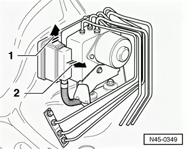 Подключение тормозных трубок к блоку абс Форум Touareg Club - Показать сообщение отдельно - Отчет ремонта мотора блока AB