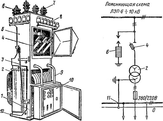 Подключение трансформатора 10 0.4 Комплектные трансформаторные подстанции Тяговые и трансформаторные подстанции Ар