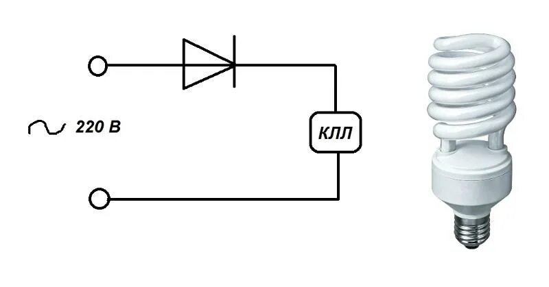 Подключение трансформатора через лампочку накаливания Ответы Mail.ru: Что будет, если подключить КЛЛ-лампочку через выпрямительный дио