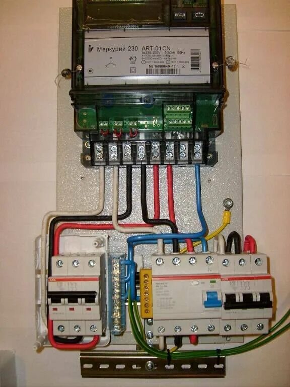 Подключение трехфазного счетчика меркурий 231 Установка автомата до счетчика или после? Фомин Дзен