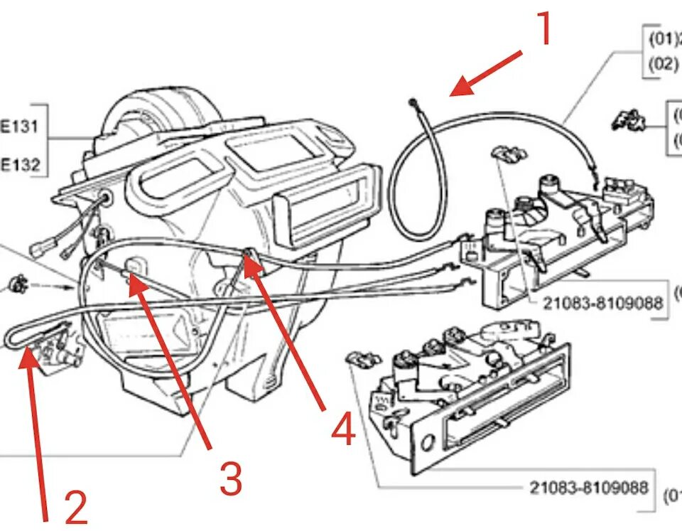 Подключение тросиков печки ваз 2114 Тросик печки ваз 2115 - BestChehol.ru