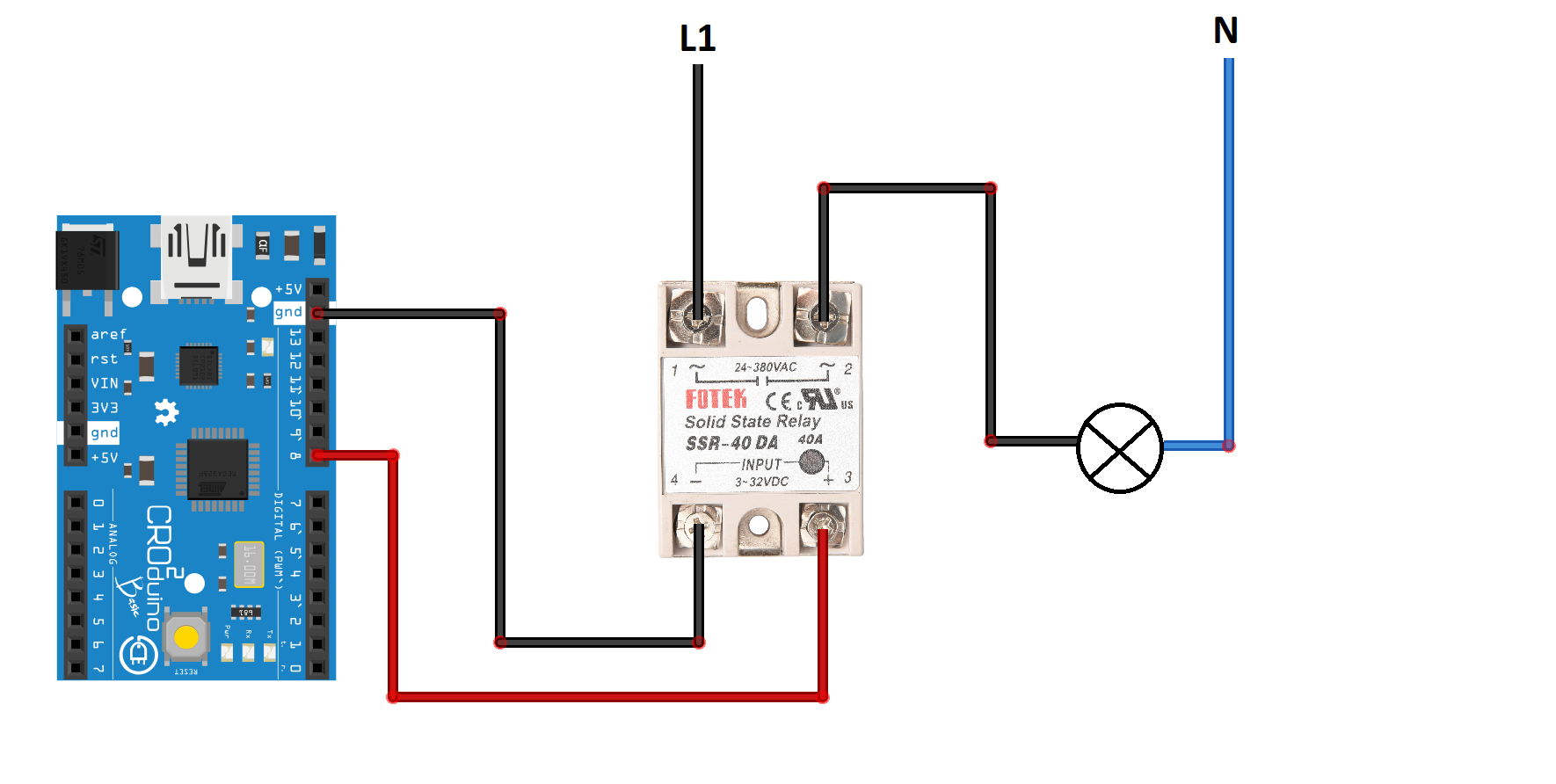 Подключение твердотельного реле к ардуино HUM: FOTEK SOLID STATE RELAY (SSR) - Soldered Electronics