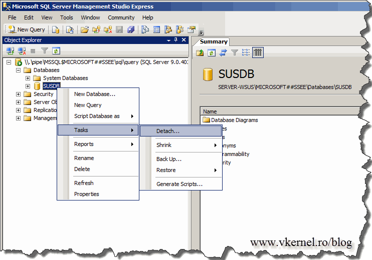 Подключение удаленной базы sql Migrating WSUS 3.0 from SQL Express to a remote SQL Server - Adrian Costea's blo