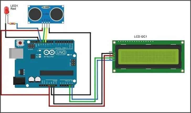 Подключение ультразвукового датчика к ардуино HC-SR04 - ультразвуковой датчик, схема подключения к Arduino