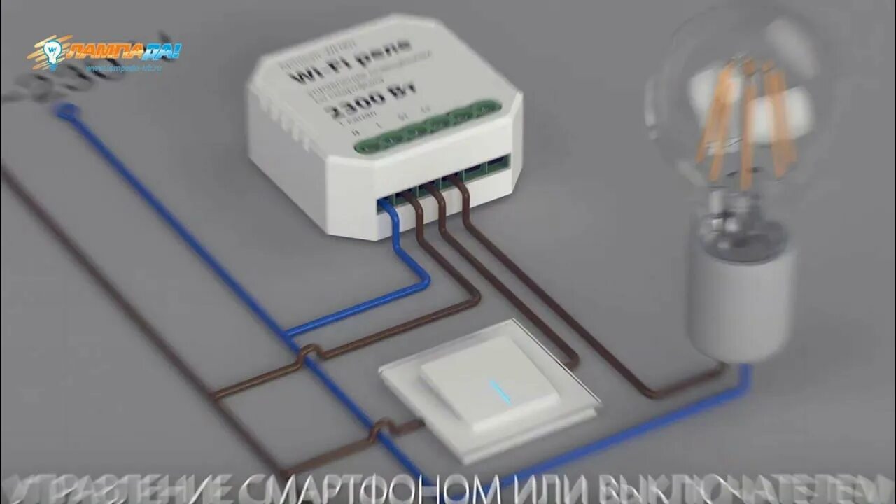 Подключение умного реле к люстре WI-FI реле от Elektrostandard ™ для управления электроприборами из любой точки м