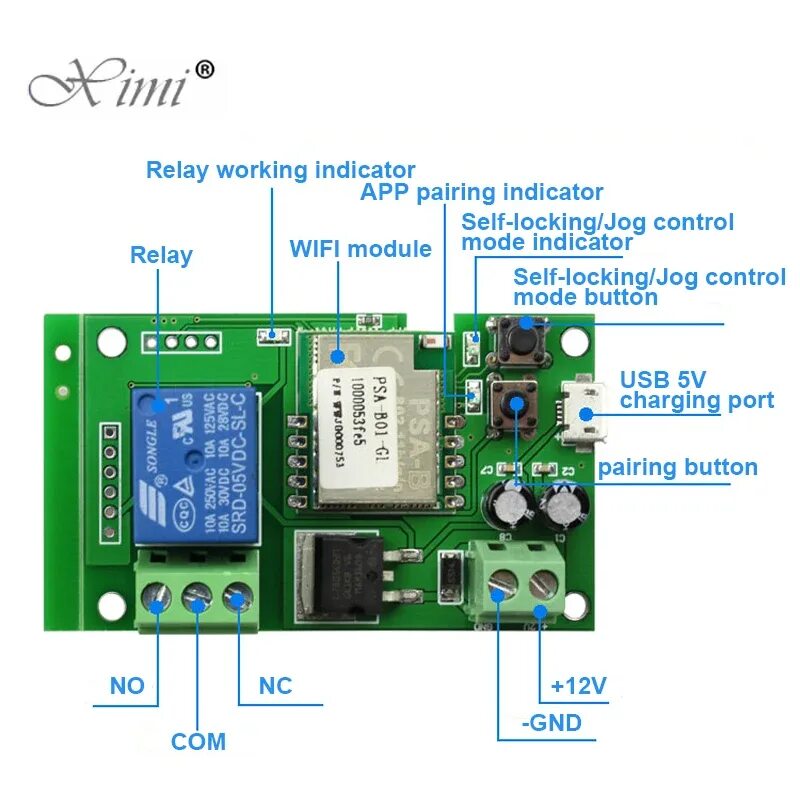 Подключение умного реле к воротам Sonoff Wifi Wireless Smart Switch Relay Module Sonoff Relay Dry Bluetooth - Dc 5