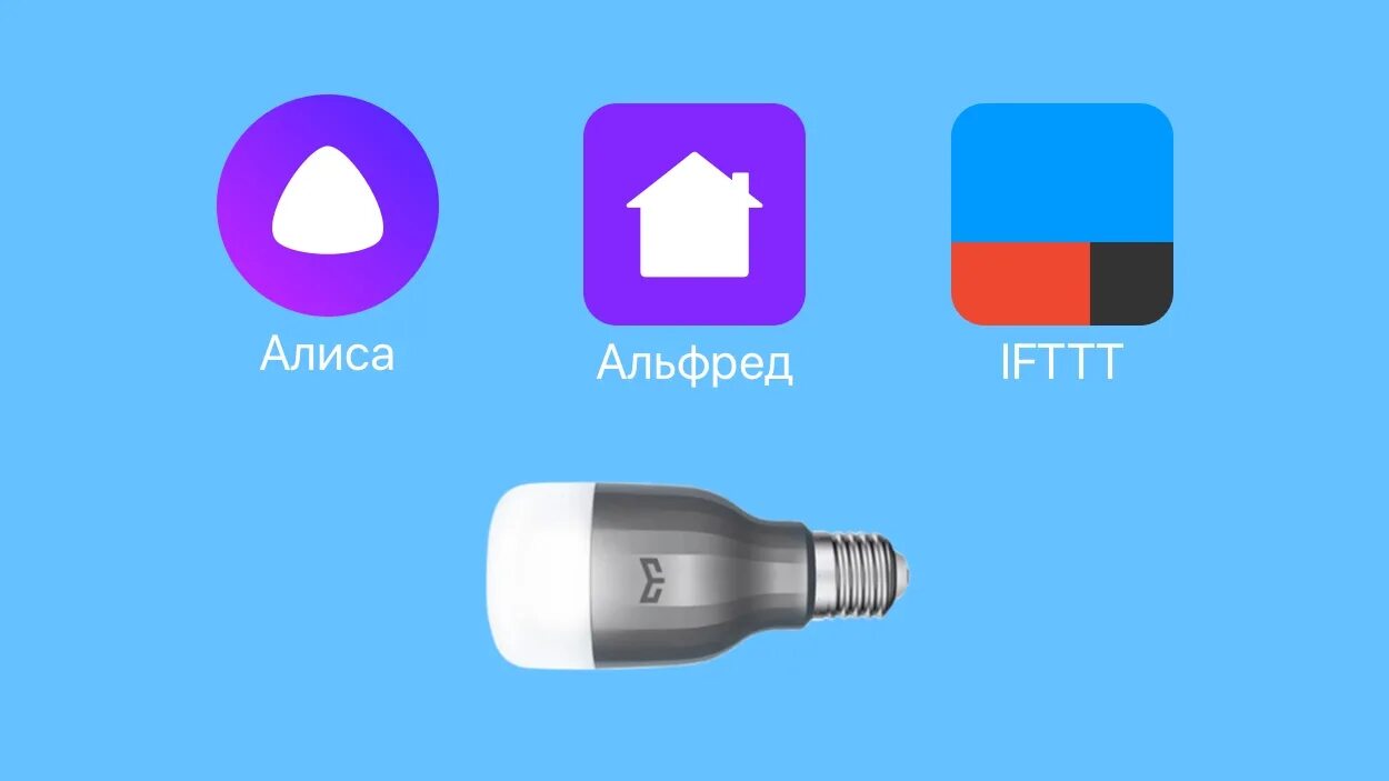 Подключение умной лампочки к алисе мини Умный дом в Яндекс Алиса через IFTTT и Альфред