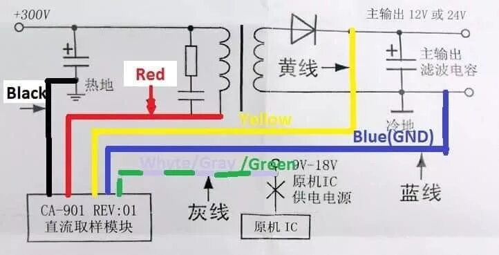 Подключение универсального двигателя Wiring Diagram for Electric Vehicle