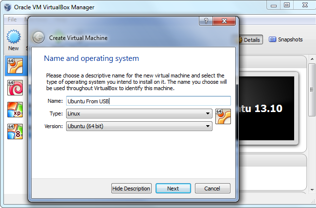 Подключение usb к виртуальной машине virtualbox How to boot from USB drive in VirtualBox