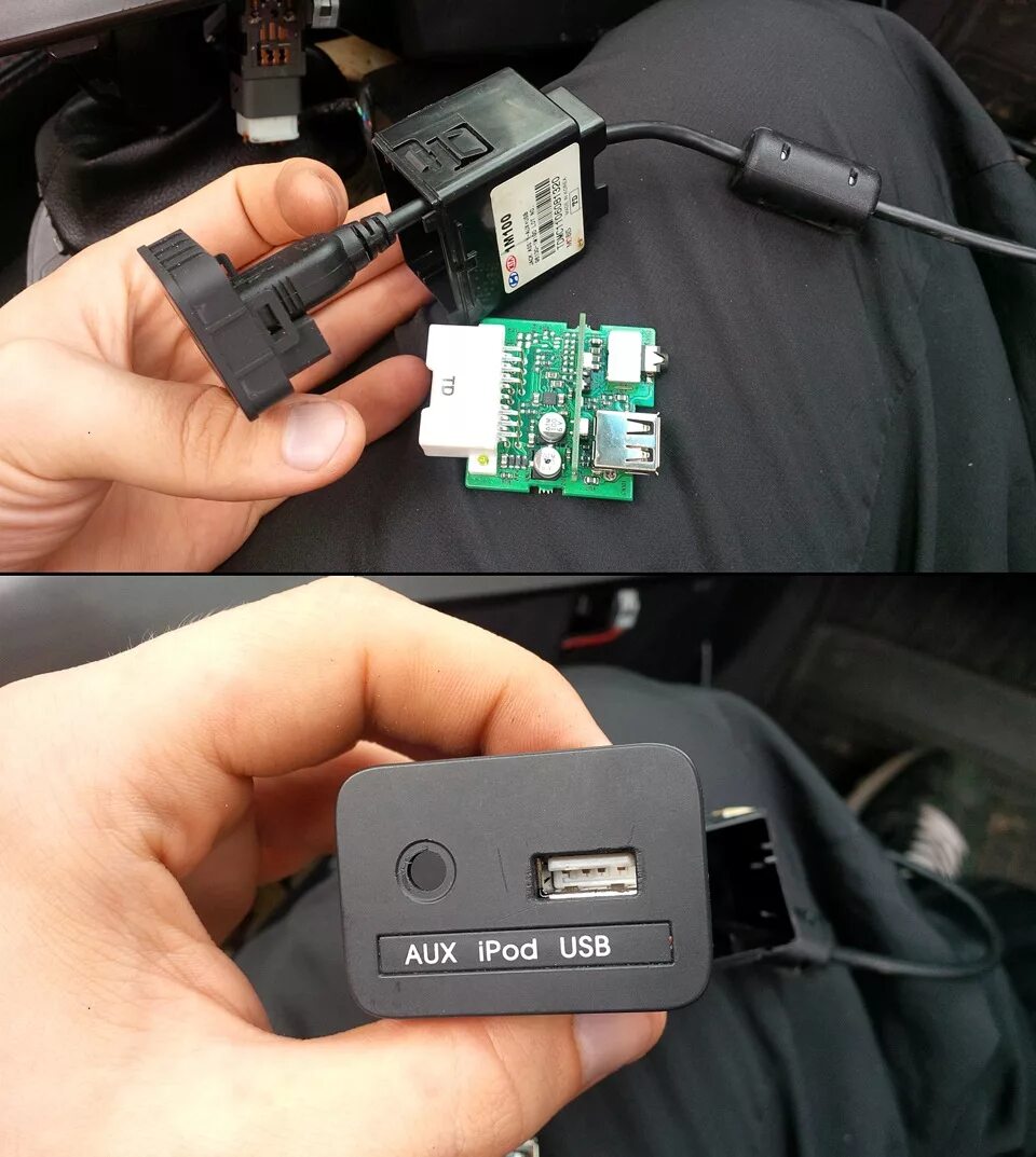 Подключение usb в машину Вывод USB и HDMI от магнитолы в штатное место - KIA Cerato Koup (1G), 2 л, 2011 