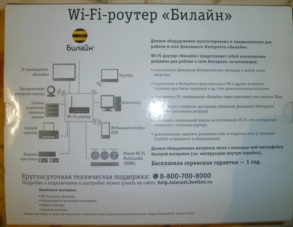 Подключение устройства билайн Роутер wi-fi Билайн в дар (Москва). Дарудар