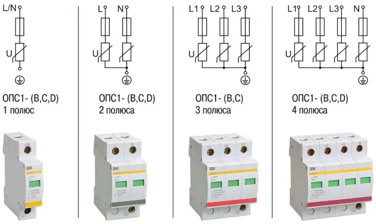 Подключение устройства защиты от импульсных Импульсные перенапряжения: особенности и защита с варисторными ограничителями ОП