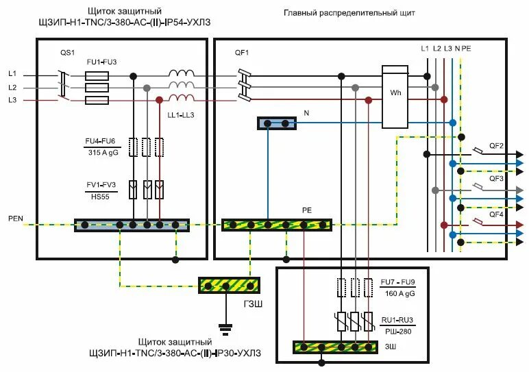 Подключение узип в доме Схемы подключения электроэлементов