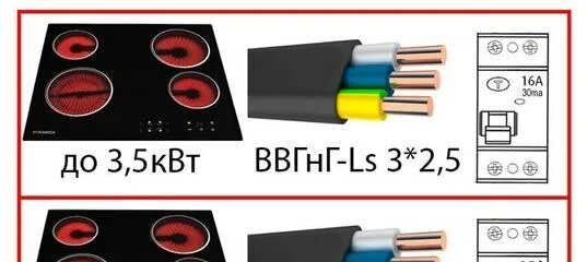 Подключение варочной панели 7.4 квт Сечение кабеля для варочной панели - найдено 89 картинок