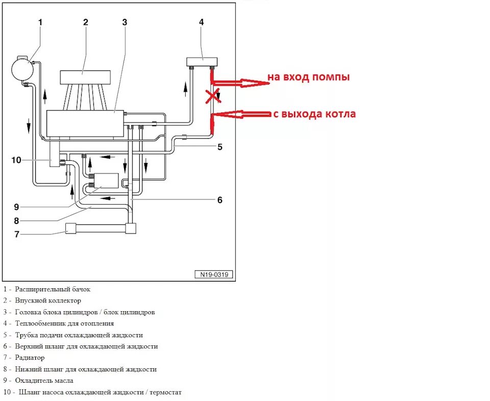 Подключение вебасто к системе охлаждения фольксваген тигуан Схема установки вебасто на дизель
