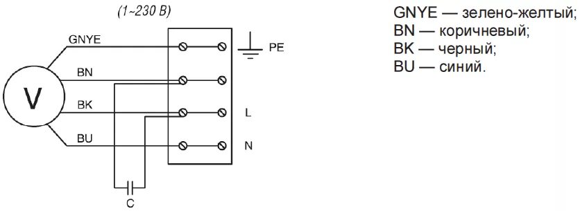 Подключение вентилятора через конденсатор схема подключения Shuft ECO 160/1-2,4/1 Приточная установка серии ECO - купить в Москве недорого C