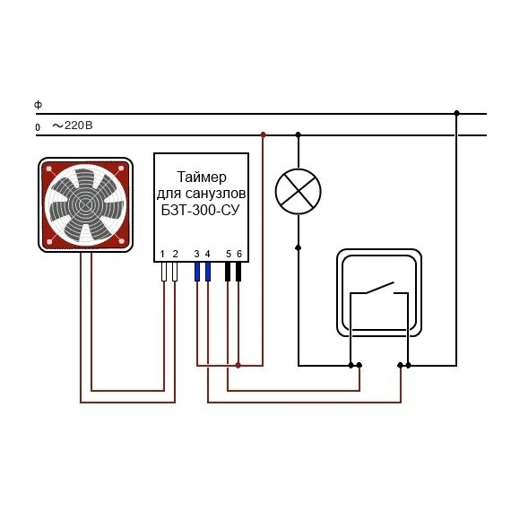 Подключение вентилятора через таймер Ответы Mail.ru: Подключение Вытяжного вентилятора
