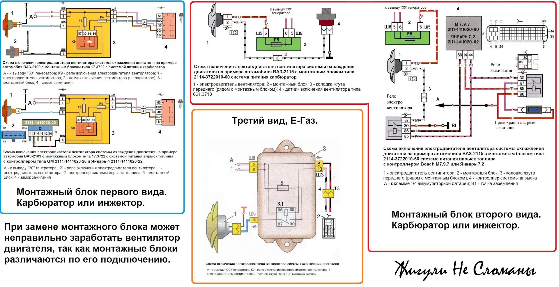 Подключение вентилятора охлаждения ваз 2114 № 35. "Змеиная свадьба или модернизация проводки" - Lada 21093, 1,5 л, 1998 года