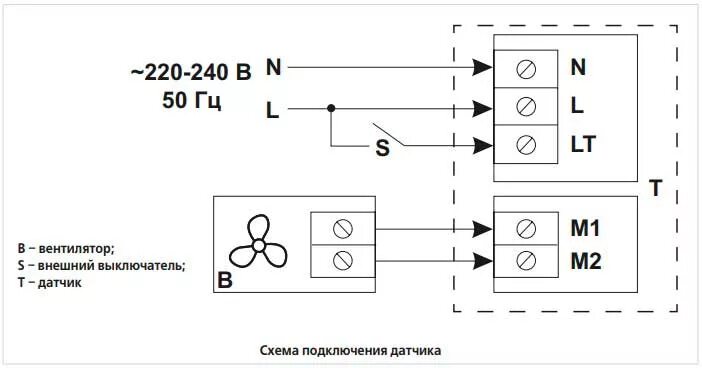 Подключение вентилятора с датчиком влажности Датчик ВЕНТС Т-1,5 Н Купить у Официального Дилера Выгодно!