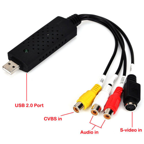 Подключение видео через usb USB 2.0 Video Audio Capture Card Adapter VHS VCR TV to DVD Converter With Driver