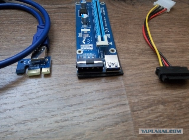 Подключение видеокарты через райзер Продам райзеры pci-e x16 - pci-e x1 Москва, Почта - ЯПлакалъ