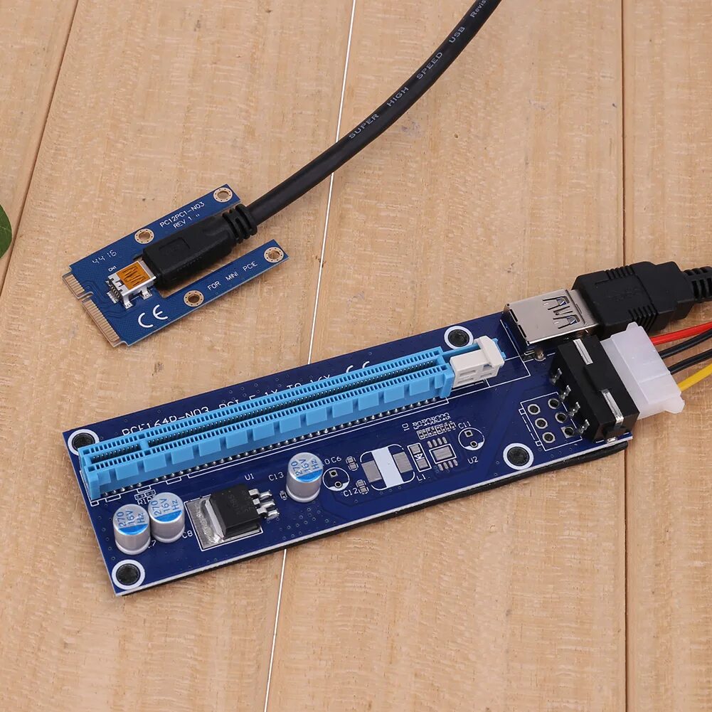 Подключение видеокарты через usb Mini PCIe riser PCIe x16 Riser для ноутбука AliExpress