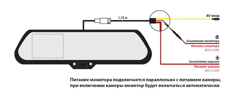 Подключение видеорегистратора заднего вида Что такое acc в видеорегистраторе - фото - АвтоМастер Инфо