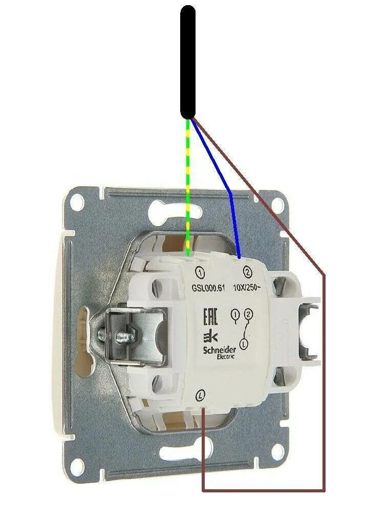 Подключение включателя выключателя света двойного Как подключить выключатель с одной клавишей: схемы как подсоединить