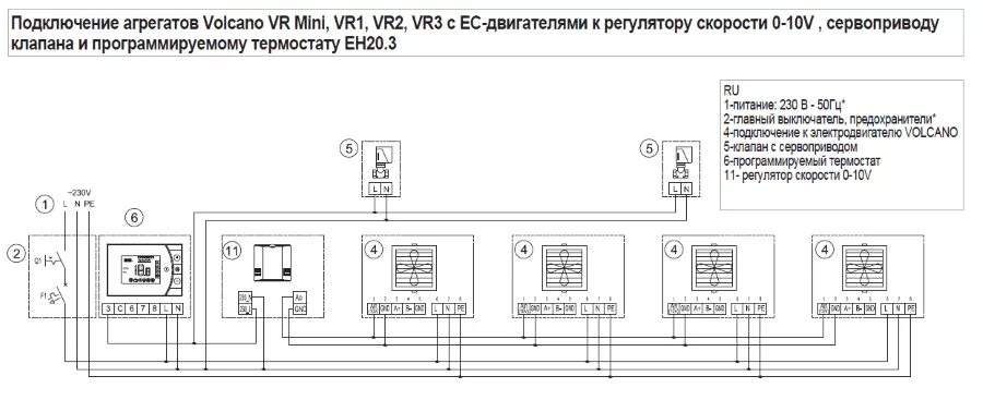 Подключение volcano vr 4 ec Volcano Потенциометр VR EC (0-10 V) VTS Group - 1-4-0101-0453 - 1,942.00