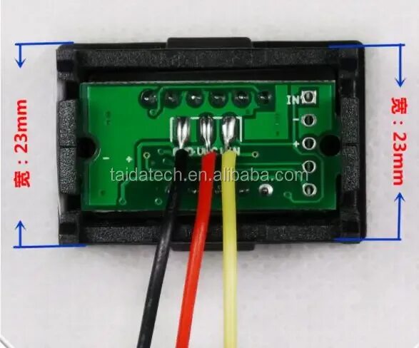 Подключение вольтметра 3 провода Цифровой Автомобильный Вольтметр Taidacent,3 Провода,Красный,3 Бит,0-100 В Посто
