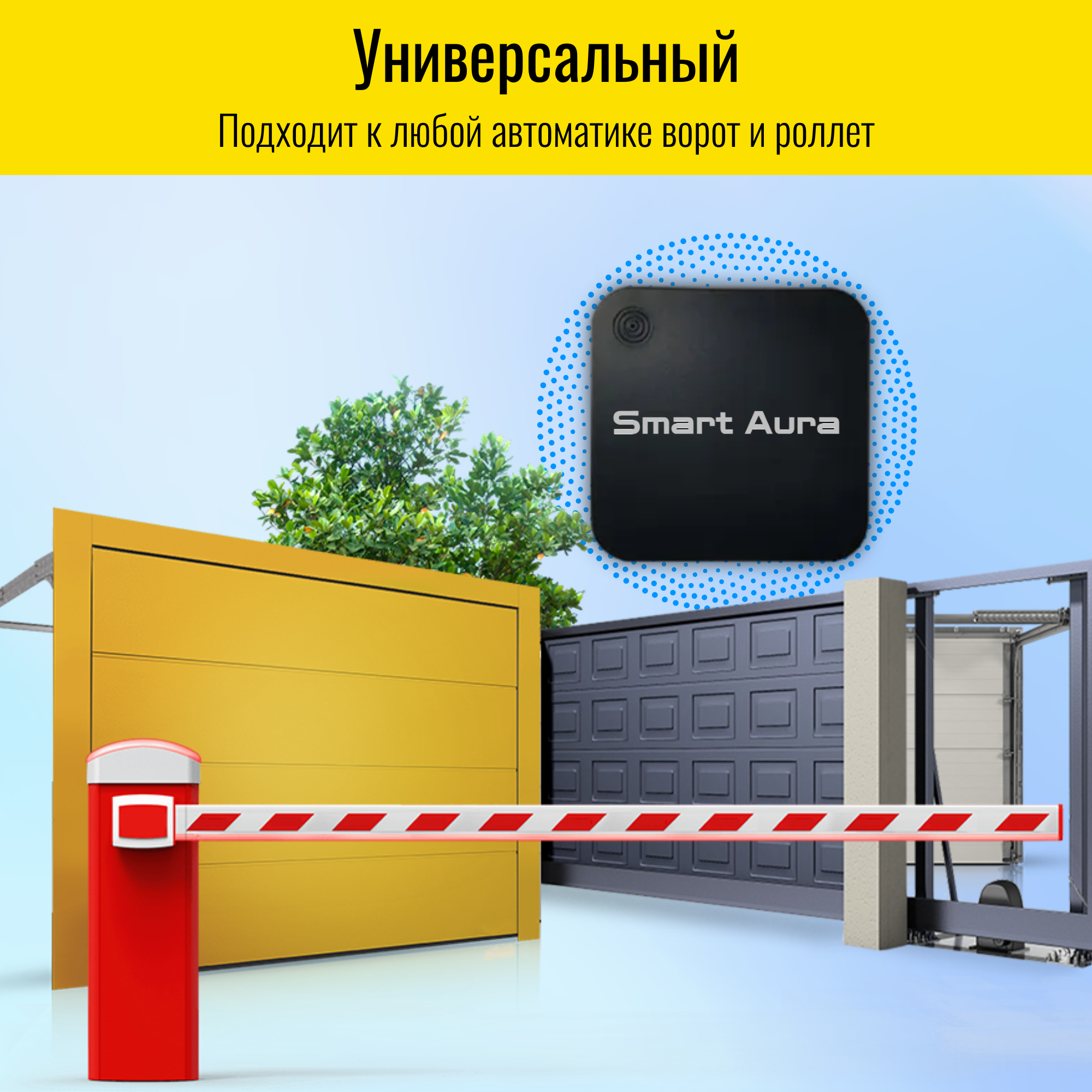 Подключение ворот к умному дому Умный WiFi модуль для ворот и роллет Smart Aura SA-SD-S01 - отзывы покупателей н