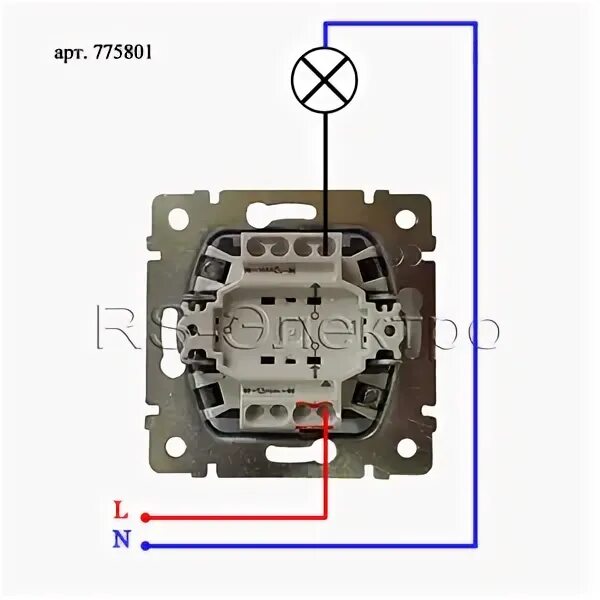 Подключение выключателя эра 12 одноклавишный Подключение одноклавишного выключателя три провода