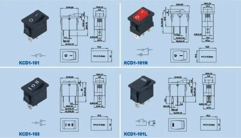 Подключение выключателя kcd3 Kcd1-106n Illuminated Oval Rocker Switch For Socket And Oven - Buy Ac Socket And