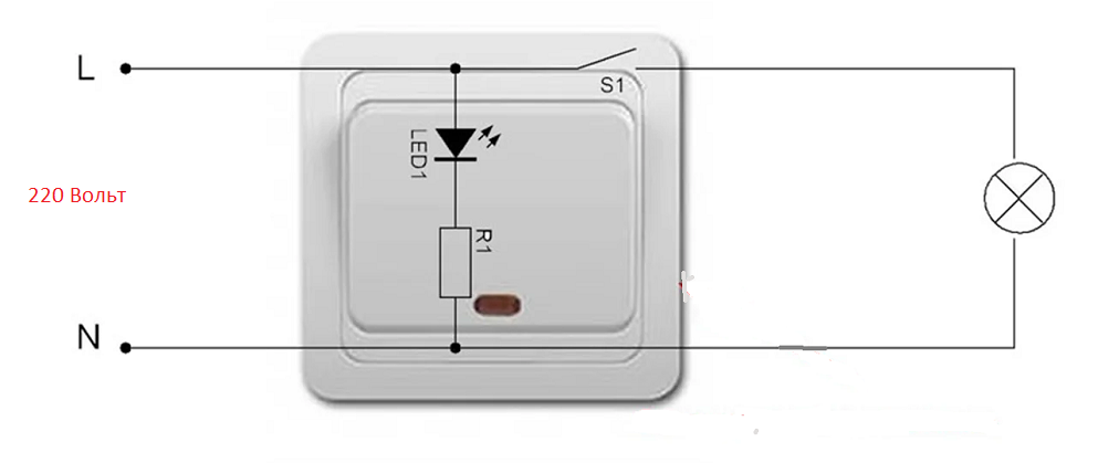 Подключение выключателя с индикатором 6 способов устранить мигание светодиодной лампы Простые решения Дзен