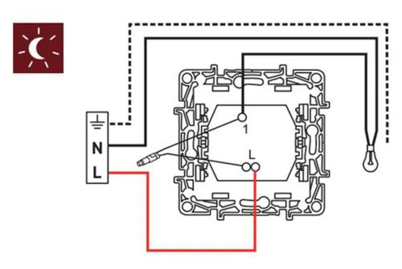 Подключение выключателя с таймером Как подключить выключатель Легранд: с одной и двумя клавишами, с подсветкой