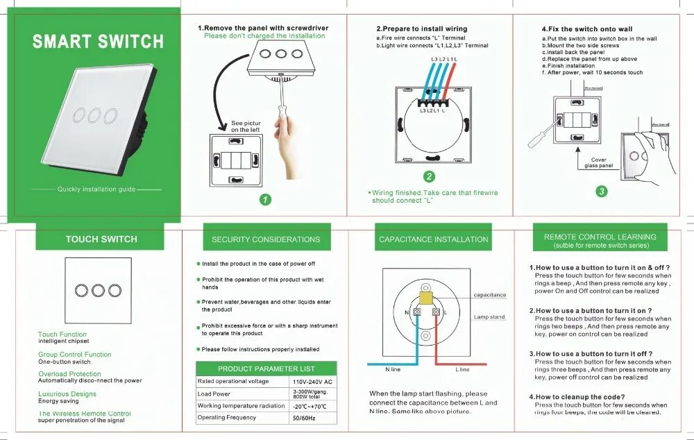 Подключение выключателя touch switch Swikee ब्रांड वाईफाई एपीपी नियंत्रण 2 गिरोह वाईफ़ाई टच स्विच 220 V/2500 W Ewelin