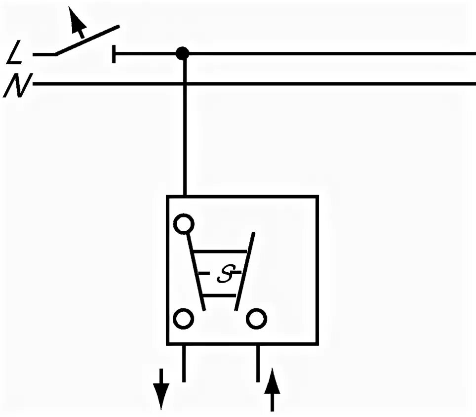 Подключение выключателя жалюзи Busch-Jaeger - Blind switch insert SP, push switch.