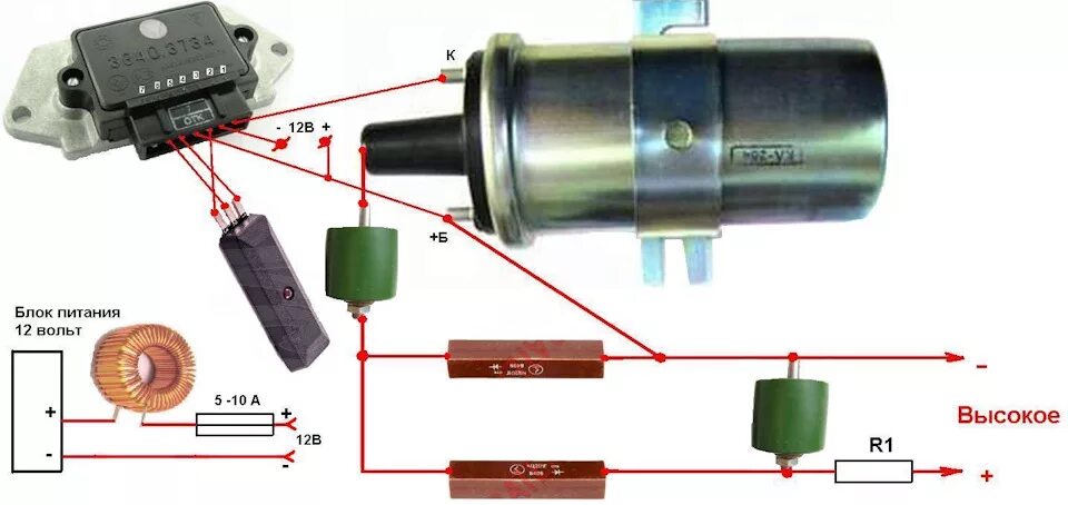 Подключение высоковольтной катушки зажигания Высоковольтный генератор для коптильни - DRIVE2