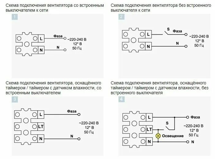 Подключение вытяжки с датчиком влажности Вентилятор вентс 125 МЗ - купить в интернет-магазине по низкой цене на Яндекс Ма