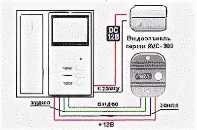 Подключение вызывной панели avc 305 Avc 305 схема фото - DelaDom.ru