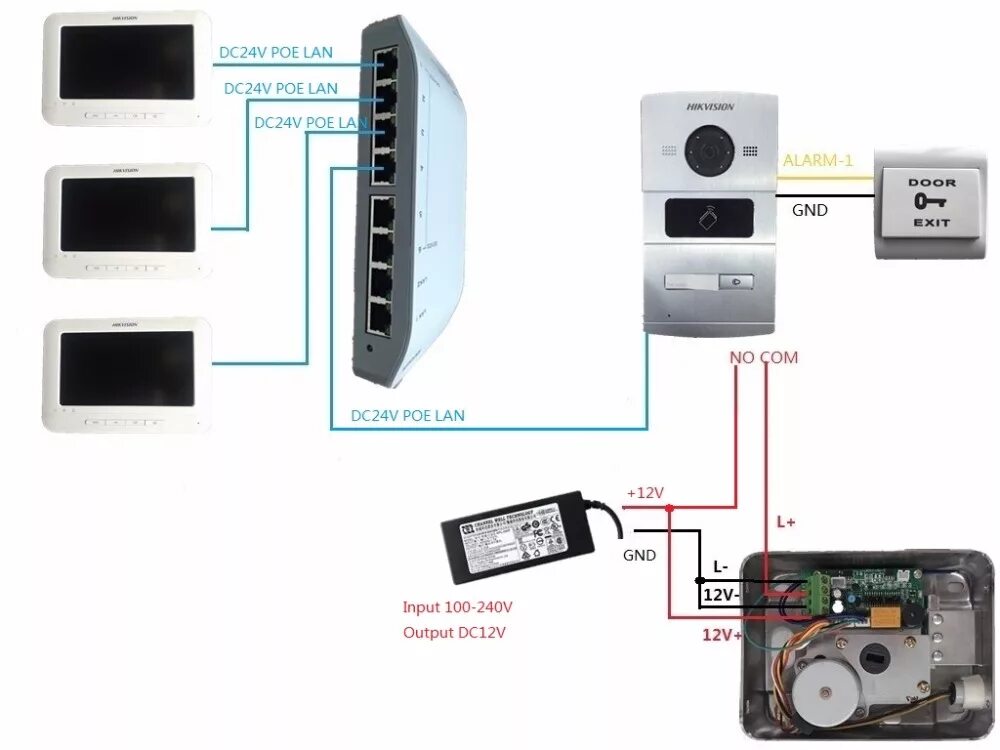 Подключение вызывной панели hikvision Hik HD многоязычный DS-KV8102-IP, ip-интерком, IP дверной звонок водостойкий, RF